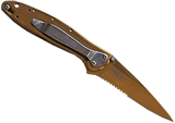 Kershaw Leek Gold Serrated 1660GLDST
