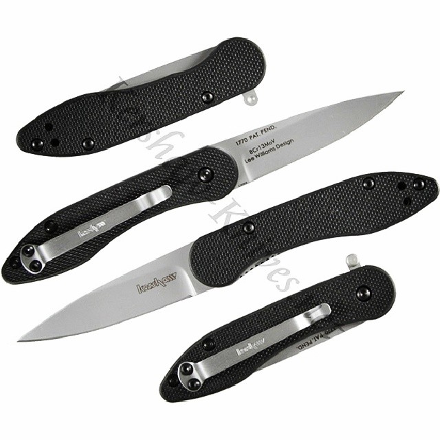 Kershaw OD-2 Knife 1770. One handed, smooth opening with a flipper, and locked into place with the liner lock. Overall length of 5.25