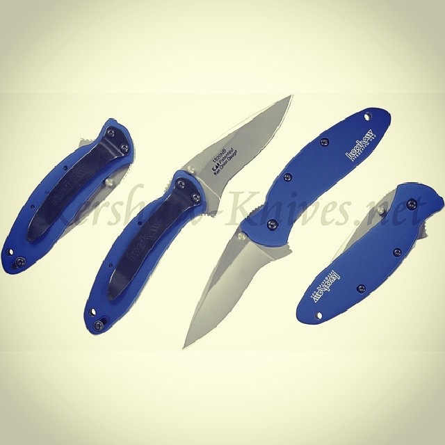 This is the Kershaw Scallion Navy Blue Handle 1620NB. Introduced in 2013, this color replaces the normal blue colored handle that was phased out. Perfect candidate knife for your laser engraving, because your text or company logo will burn to a clean, vibrant white color against the navy blue. Available at www.Kershaw-Knives.net Kershaw Kershawknives knife navyblue edc KnifeFriday Knifecommunity custom laser engraving sheath embroidery company logo personalized