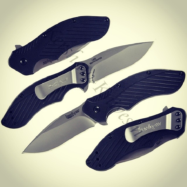 Kershaw Clash Knife 1605! Drop point blade made of heat treated steel with a bead blasted finish. Textured handle design for steady grip. Available at www.Kershaw-Knives.net Kershaw KershawKnives knife clash outdoors edc