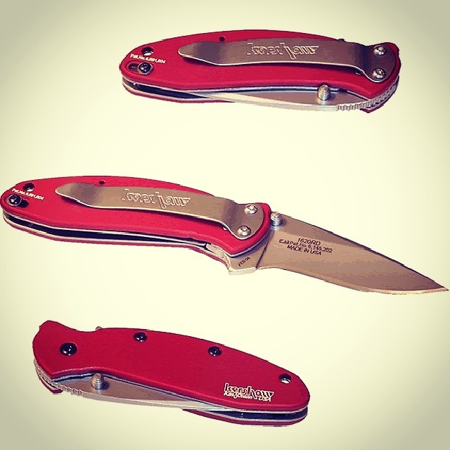 Big seller this week, the Kershaw Ken Onion Scallion Red Handle 1620RD. Has a 420 high carbon stainless steel 2.25