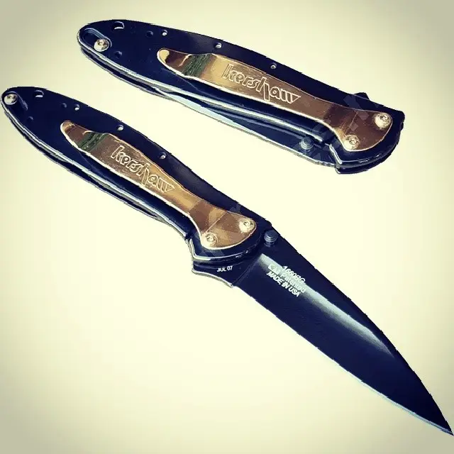 Our #FlashbackFriday to the Kershaw Ken Onion Leek Black and Gold 1660GB, sadly discontinued :( anybody want to share a pic of theirs? Visit us at www.Kershaw-Knives.net #Kershaw #kershawknives #knife #black #gold #fbf #edc #kenonion #discontinued #rare #knifefanatics