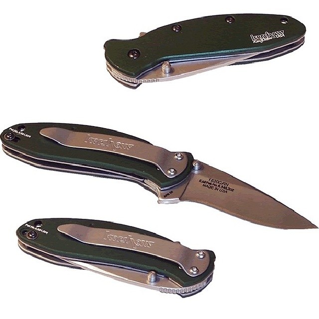 Looking for a new edc? Love green? Well here is the Kershaw Ken Onion Scallion Green Handle 1620GRN. Features the Ken Onion speedsafe opening system, a 420HC blade, and a T6 anodized deep green aluminum handle. The Speed-Safe torsion bar assisted opening allows this knife to be opened with one push. On sale now at www.Kershaw-Knives.net Kershaw Kershawknives knife edc kenonion scallion green laser engraving everydaycarry