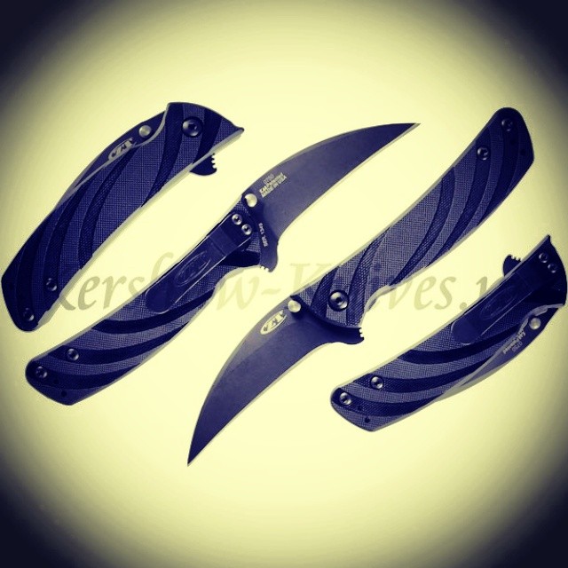 This beauty is the Zero Tolerance Black Talon Knife 0750.. it features a hawkbill blade that enables the user to do special tasks like making long continuous cuts through fabrics like canvas and carpet. Blade is made of hard S30V steel and is assisted opening. The Black Talon is made in the USA and is available at www.Kershaw-Knives.net black talon hawk hawkbill blade design edc usa zerotolerance zt knife knifefanatics