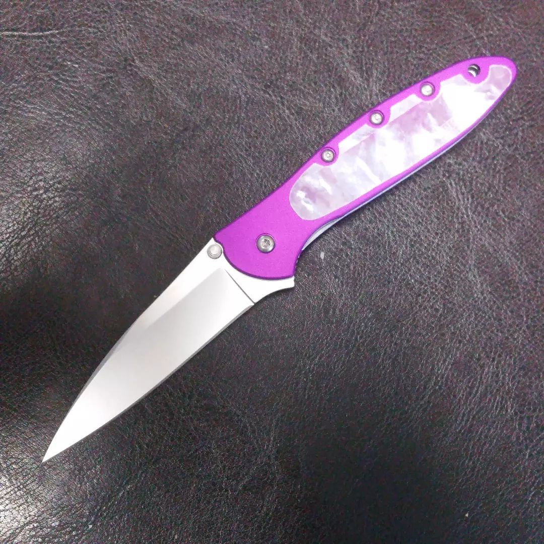 Customer wanted mother of pearl on her purple leek.  Not too shabby.

KERSHAW-KNIVES.NET

#kershawleek #knives #motherofpearl