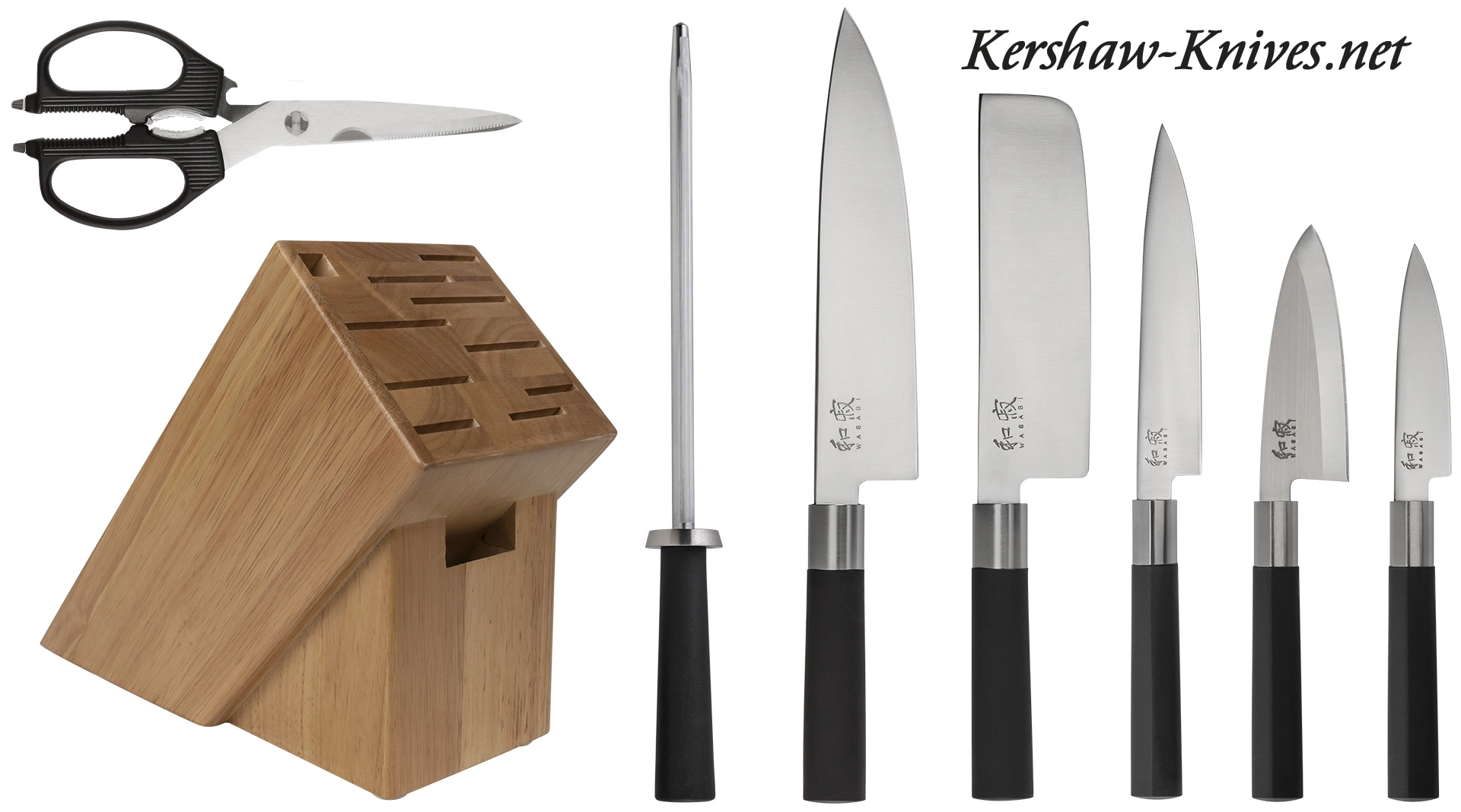 Kai Wasabi Black three-piece knife set  Advantageously shopping at