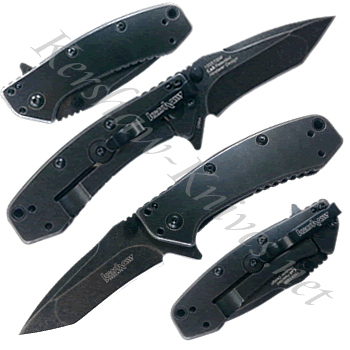 Kershaw Cryo Tanto Blackwash Knife 1555TBW
