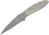 Kershaw Leek Knife with Abalone Handle Overlay Kershaw Leek Knife with Abalone Handle Overlay