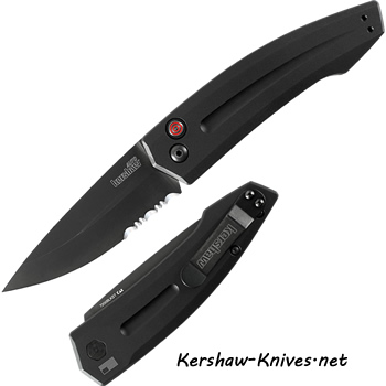 Kershaw Launch 2 7200BLKST Automatic Knife w/ Black Serrated Blade