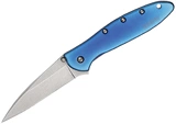 Kershaw Leek - Stonewashed Blade and Blue Handle 1660SWBLUE