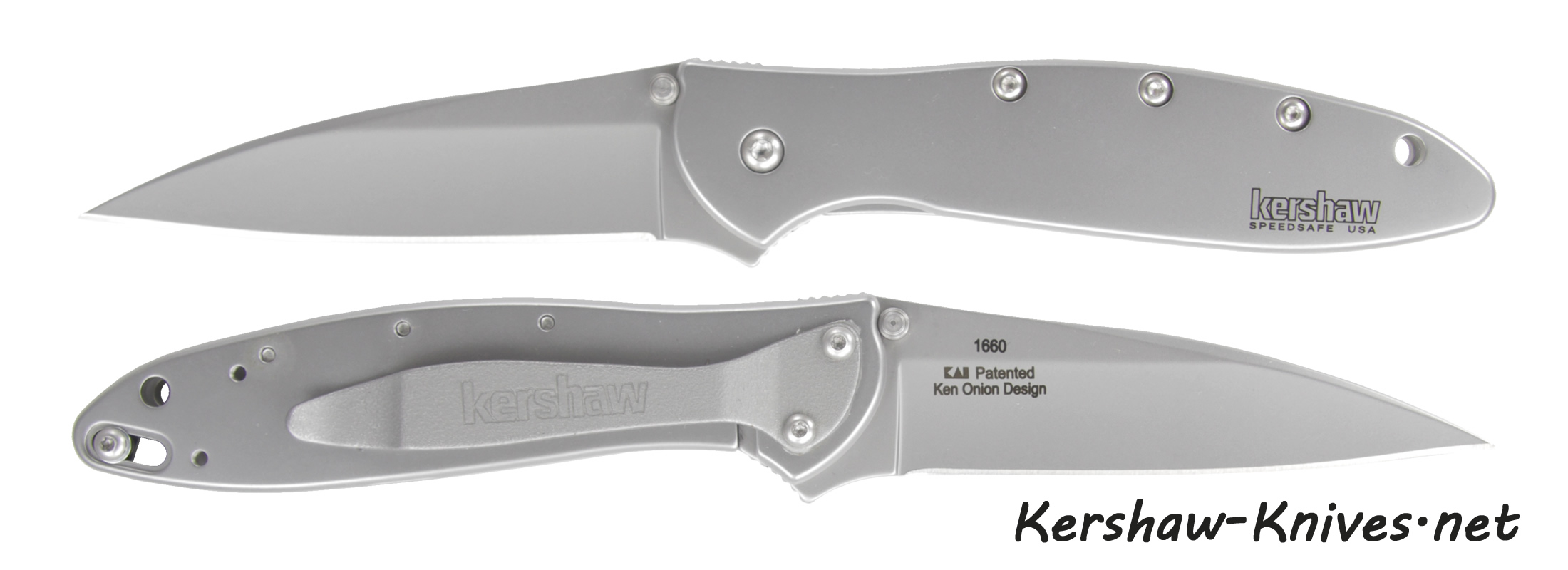 Kershaw Leek Knife with Glowing Pocket Clip