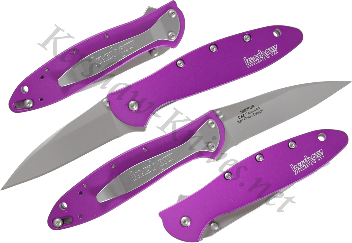 Kershaw Leek Purple Knife 1660PUR