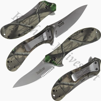 Kershaw Packrat Camo Serrated Knife 1665CST