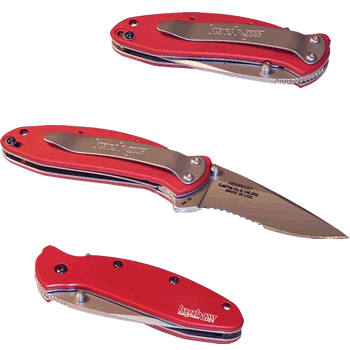 Kershaw Ken Onion Scallion serrated red handle 1620RDST